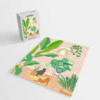 Home Green Home Garden with Cats Jigsaw Puzzle Gallery Image 2