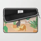 Home Green Home Garden with Cats Laptop Sleeve Gallery Image 2