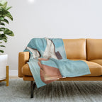 These Boots - Blue Sky Throw Blanket Gallery Image 1