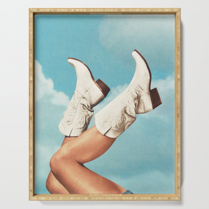These Boots - Blue Sky Serving Tray Gallery Image 1