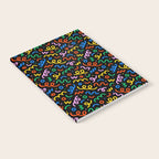 Fun colorful doodle art pattern Notebook Gallery Image 2