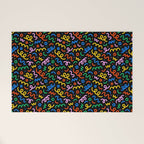 Fun colorful doodle art pattern Welcome Mat Gallery Image 1