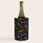 Fun colorful doodle art pattern Wine Chiller Gallery Image 3