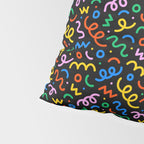Fun colorful doodle art pattern Pillow Sham Gallery Image 4