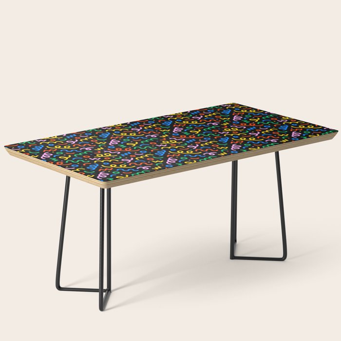 Fun colorful doodle art pattern Coffee Table Gallery Image 1