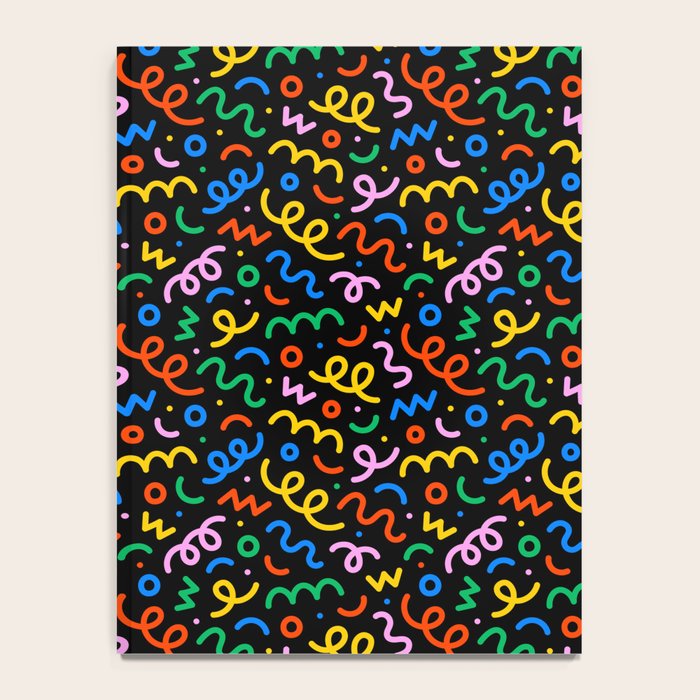 Fun colorful doodle art pattern Notebook Gallery Image 4