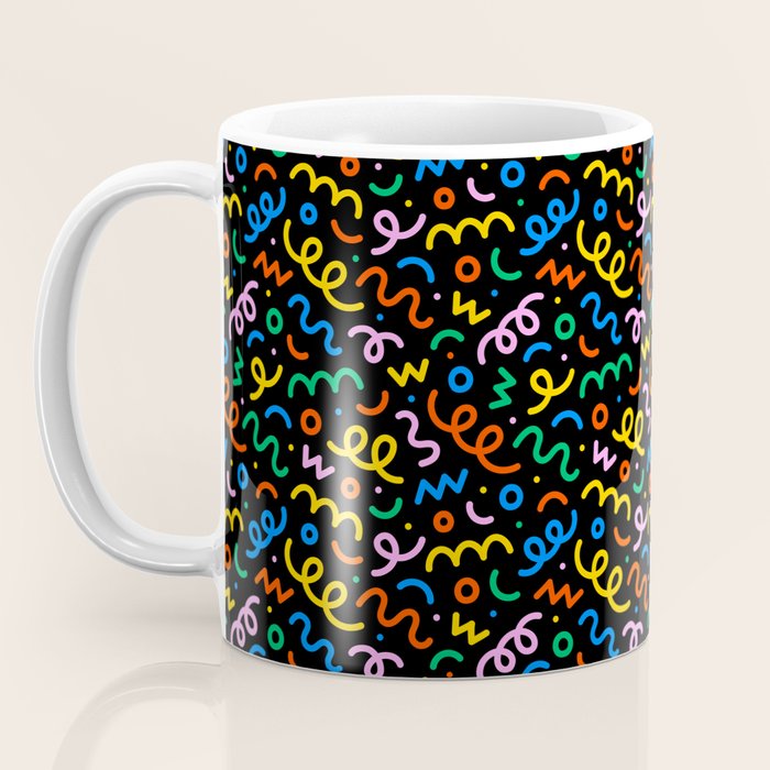 Fun colorful doodle art pattern Coffee Mug Gallery Image 3