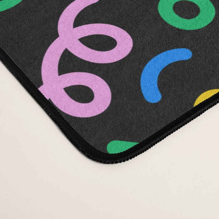 Fun colorful doodle art pattern Desk Mat Gallery Image 4