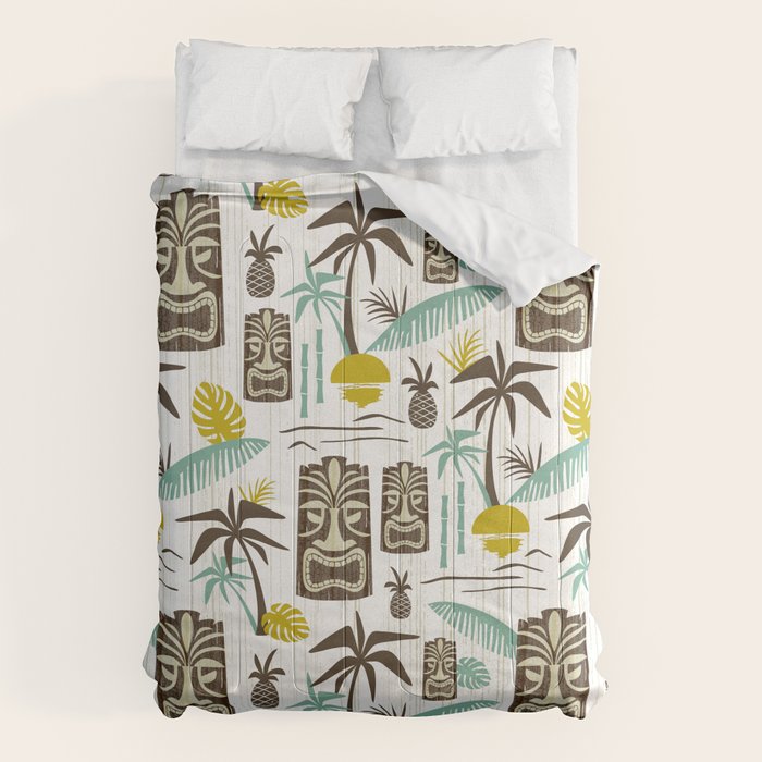 Island Tiki - White Comforter Gallery Image 6