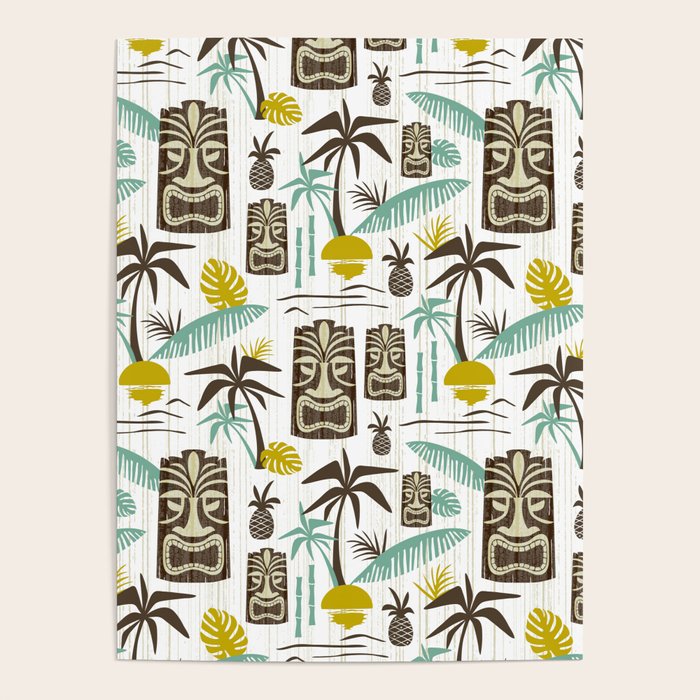 Island Tiki - White Poster Gallery Image 4