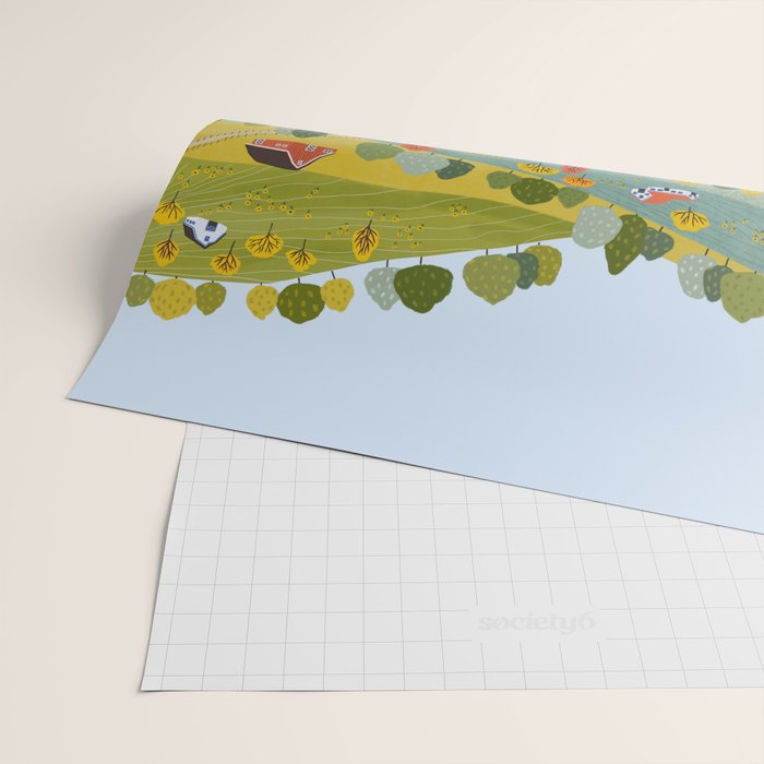 Fall villages Wrapping Paper Gallery Image 2