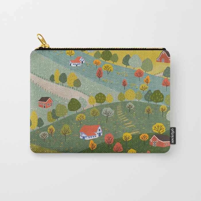Fall villages Carry All Pouch Gallery Image 1
