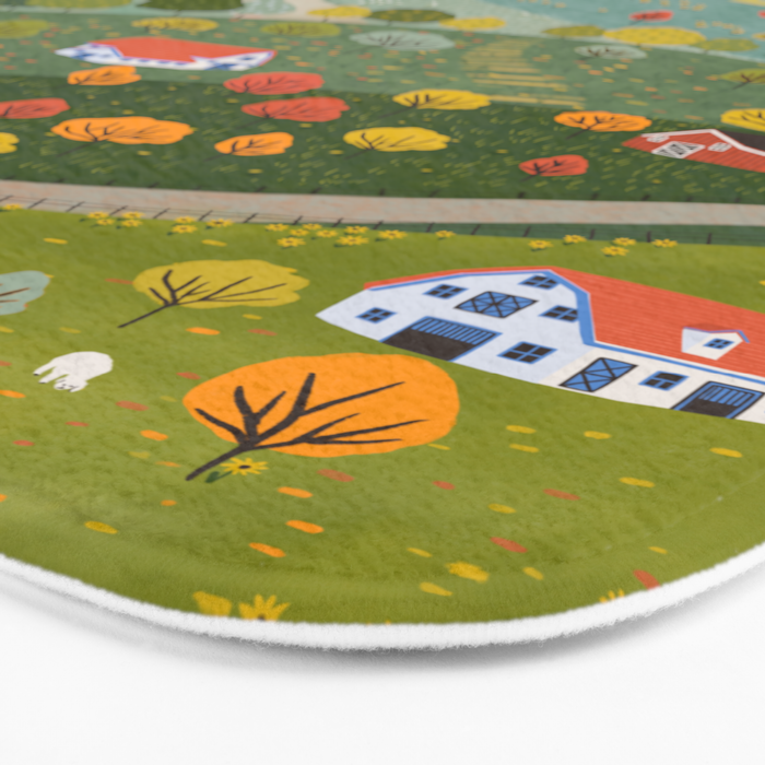 Fall villages Bath Mat Gallery Image 3