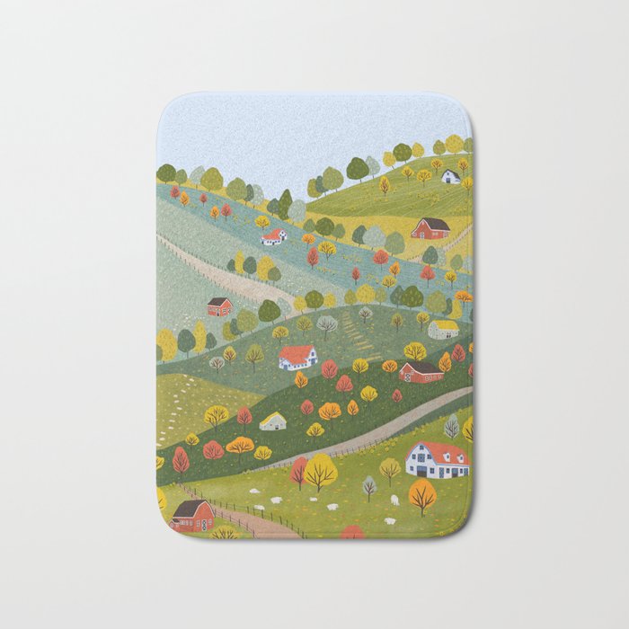 Fall villages Bath Mat Gallery Image 1