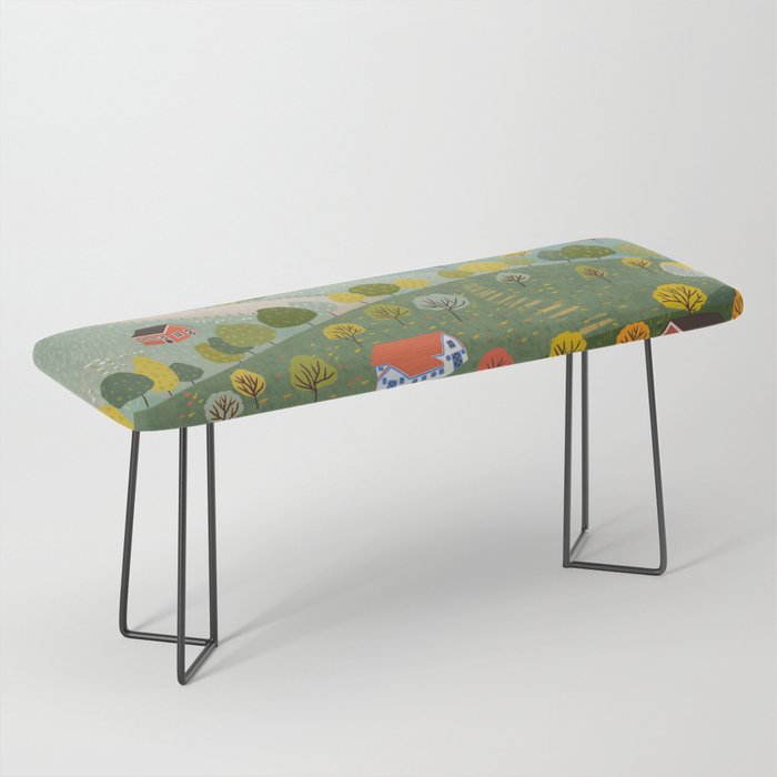 Fall villages Bench Gallery Image 1