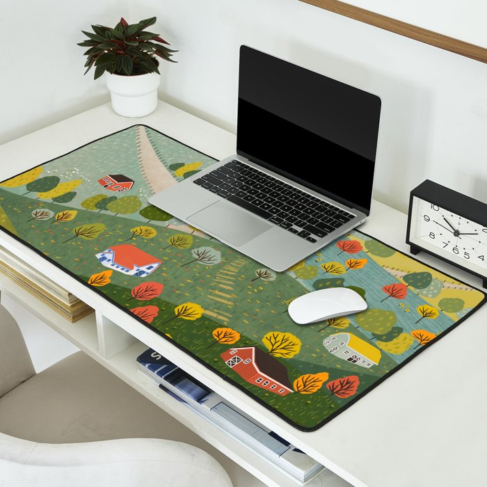 Fall villages Desk Mat Gallery Image 2