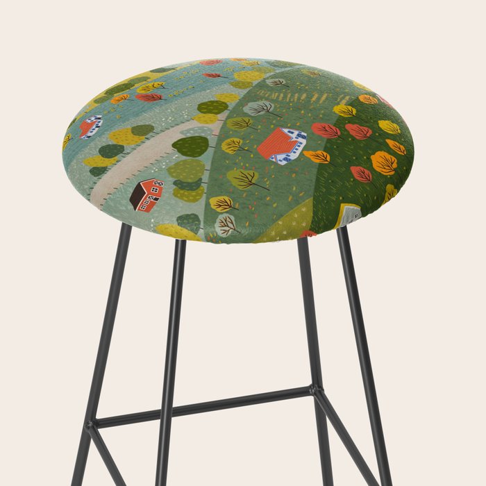 Fall villages Stool Gallery Image 2