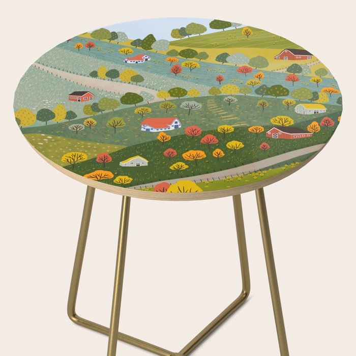 Fall villages Side Table Gallery Image 2