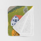Fall villages Throw Blanket Gallery Image 3
