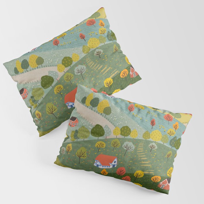Fall villages Pillow Sham Gallery Image 1