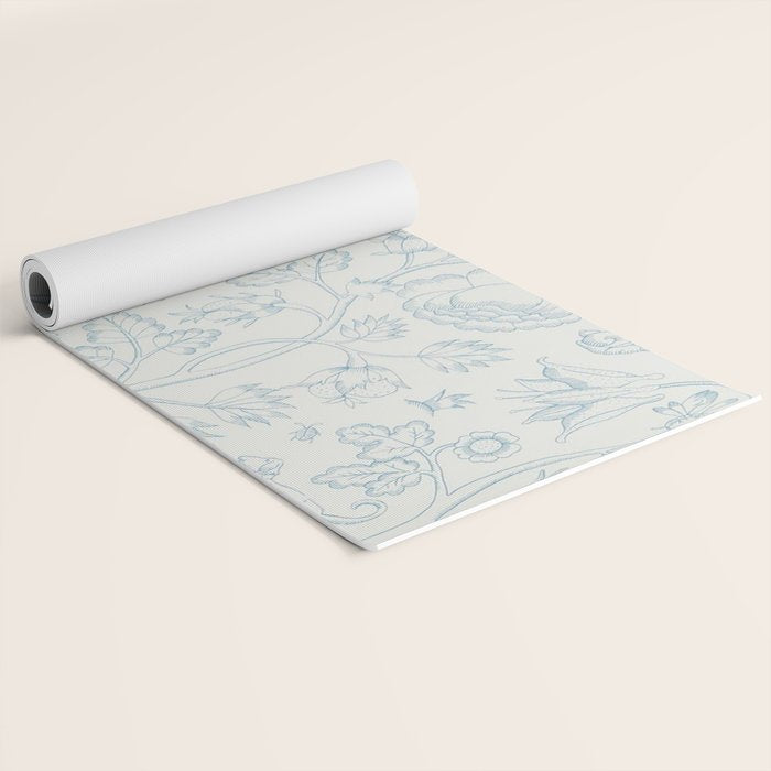 William Morris Middlemore Blue Cornflower Chalk Pattern Yoga Mat Gallery Image 2