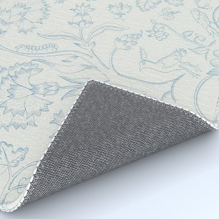 William Morris Middlemore Blue Cornflower Chalk Pattern Rug Gallery Image 4