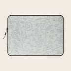 William Morris Middlemore Blue Cornflower Chalk Pattern Laptop Sleeve Gallery Image 1