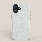 William Morris Middlemore Blue Cornflower Chalk Pattern iPhone Case Gallery Image 1
