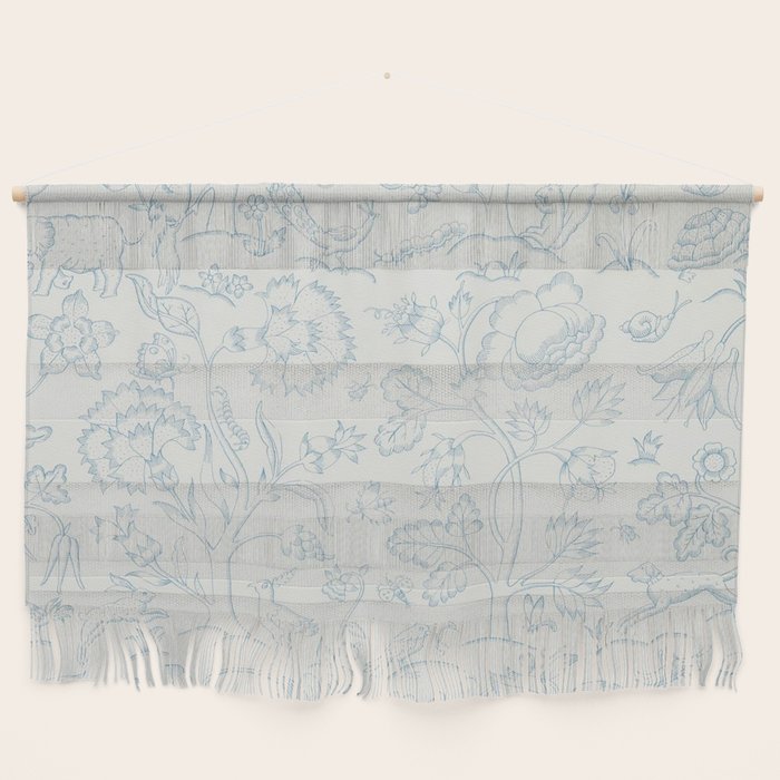 William Morris Middlemore Blue Cornflower Chalk Pattern Wall Hanging Gallery Image 1