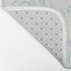William Morris Middlemore Blue Cornflower Chalk Pattern Bath Mat Gallery Image 2