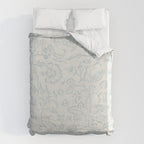 William Morris Middlemore Blue Cornflower Chalk Pattern Duvet Cover Gallery Image 6