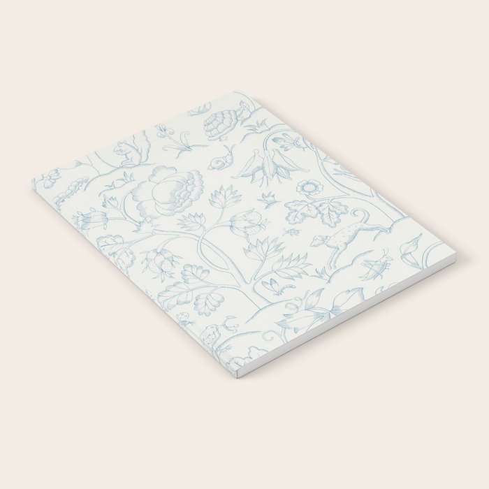 William Morris Middlemore Blue Cornflower Chalk Pattern Notebook Gallery Image 2