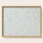 William Morris Middlemore Blue Cornflower Chalk Pattern Serving Tray Gallery Image 1