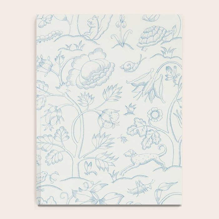 William Morris Middlemore Blue Cornflower Chalk Pattern Notebook Gallery Image 4