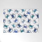 Watercolor Blue Crab Welcome Mat Gallery Image 1
