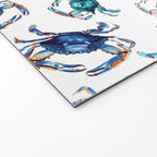Watercolor Blue Crab Welcome Mat Gallery Image 2