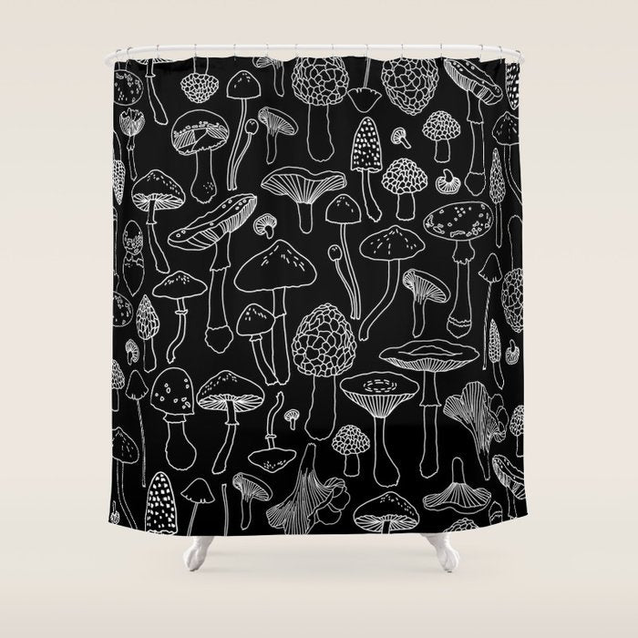 Marcella Mushrooms Shower Curtain Gallery Image 1