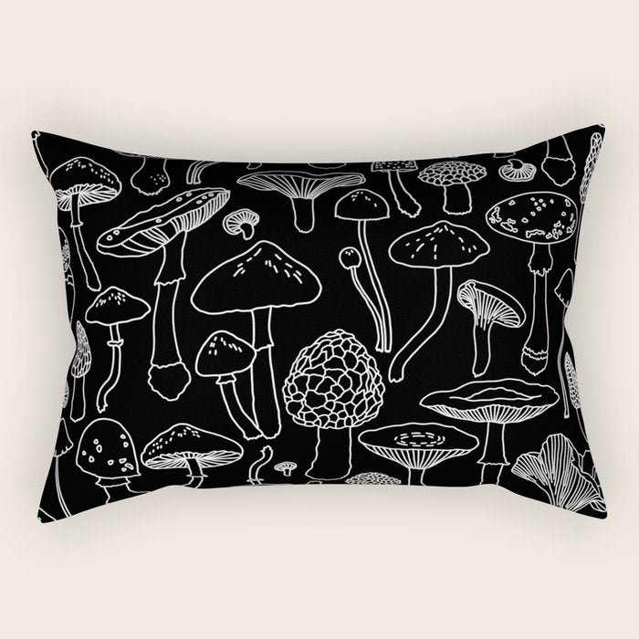 Marcella Mushrooms Rectangular Pillow Gallery Image 2