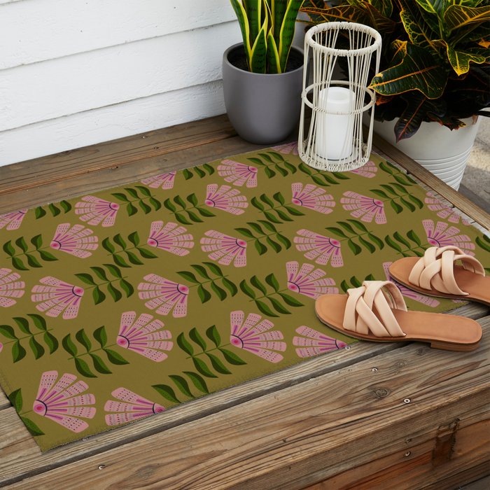 Gloriosa Daisy - eye flower Outdoor Rug Gallery Image 2