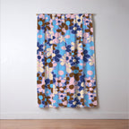 Amour blue Window Curtain Gallery Image 3