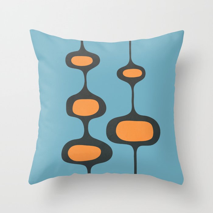 Mid-Century Modern Abstract Art 18 Throw Pillow Gallery Image 1