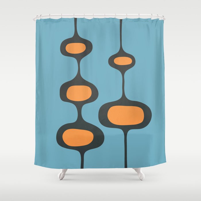 Mid-Century Modern Abstract Art 18 Shower Curtain Gallery Image 1