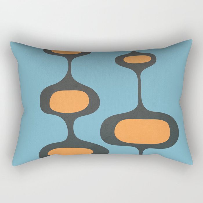 Mid-Century Modern Abstract Art 18 Rectangular Pillow Gallery Image 1