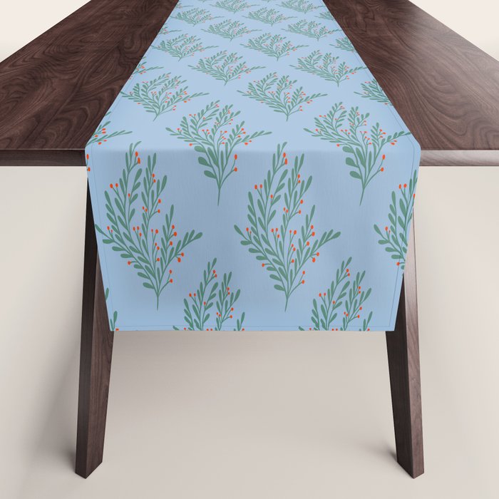 Seasonal branches with berries Table Runner Gallery Image 1