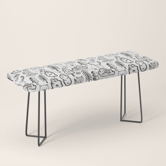 Woodland Animals Large Bench Gallery Image 1