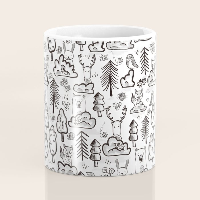 Woodland Animals Large Coffee Mug Gallery Image 4