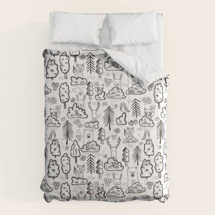 Woodland Animals Large Comforter Gallery Image 6