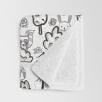 Woodland Animals Large Throw Blanket Gallery Image 3