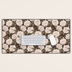 A Realm Of Roses - Dark Academia Pink Desk Mat Gallery Image 1