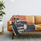 bold baby flower  Throw Blanket Gallery Image 1